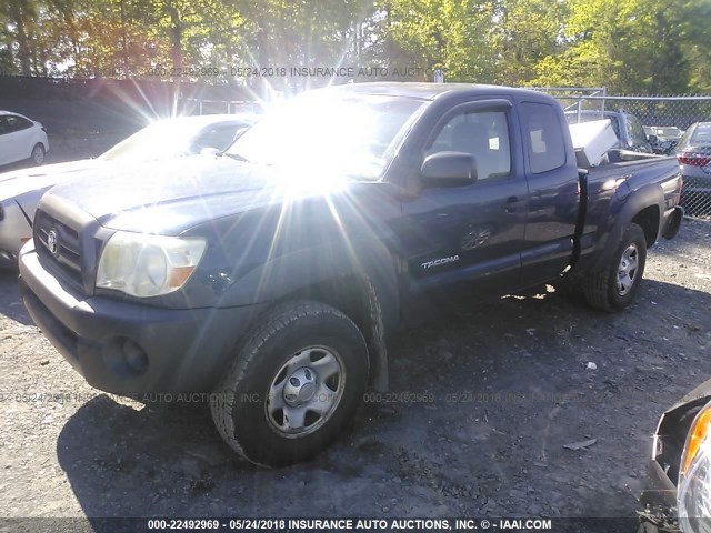 5TEUX42N85Z005399 - 2005 TOYOTA TACOMA ACCESS CAB Կապույտ լուսանկար 2