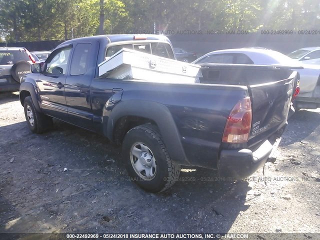 5TEUX42N85Z005399 - 2005 TOYOTA TACOMA ACCESS CAB Կապույտ լուսանկար 3