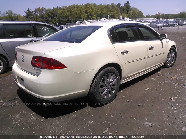 1G4HD5E11AU115265 - 2010 BUICK LUCERNE CXL WHITE photo 4