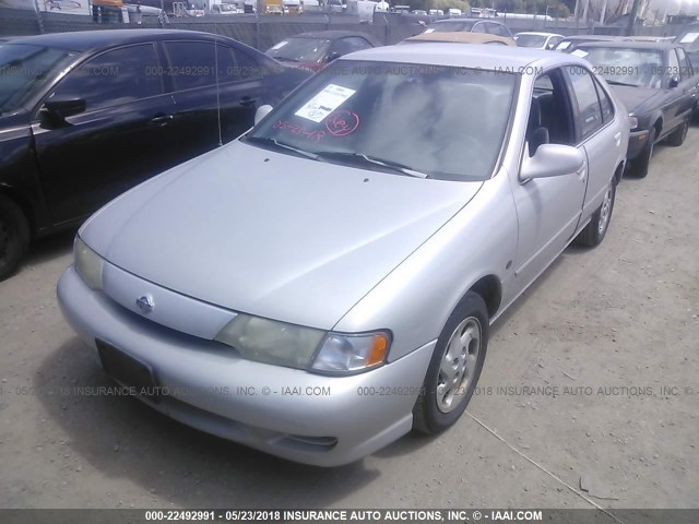 1N4AB41D6XC707478 - 1999 NISSAN SENTRA XE/GXE SILVER photo 2