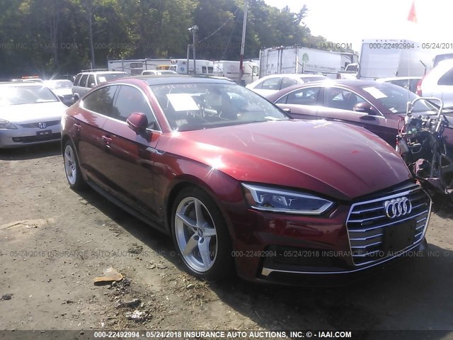 WAUENCF50JA074524 - 2018 AUDI A5 PREMIUM PLUS S-LINE RED photo 1