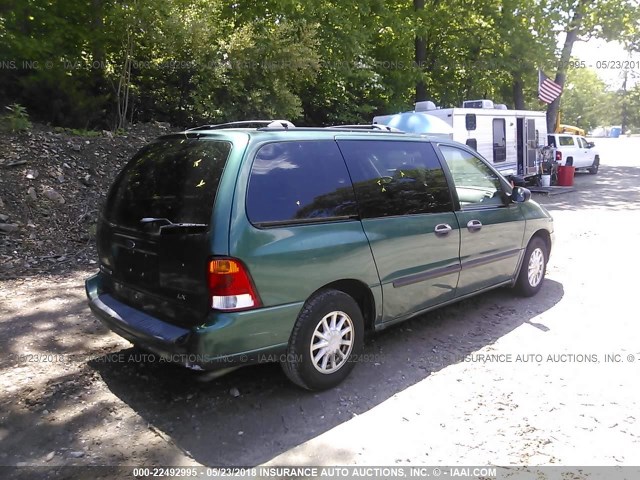 2FMZA51492BB63715 - 2002 FORD WINDSTAR LX GREEN photo 4