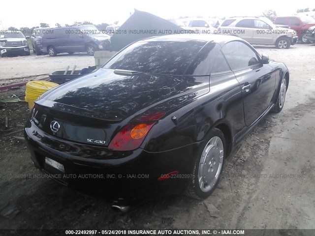 JTHFN48Y130049045 - 2003 LEXUS SC 430 BLACK photo 4