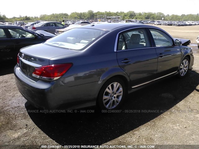 4T1BK3DB4CU460321 - 2012 TOYOTA AVALON LIMITED GRAY photo 4