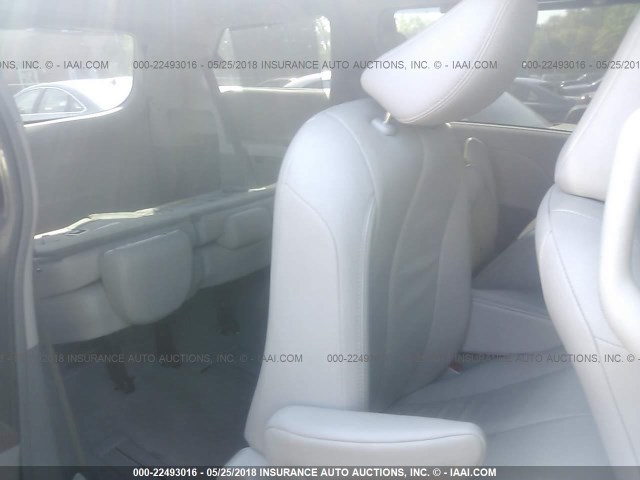 5TDYK3DC3ES450023 - 2014 TOYOTA SIENNA XLE/LIMITED GRAY photo 8