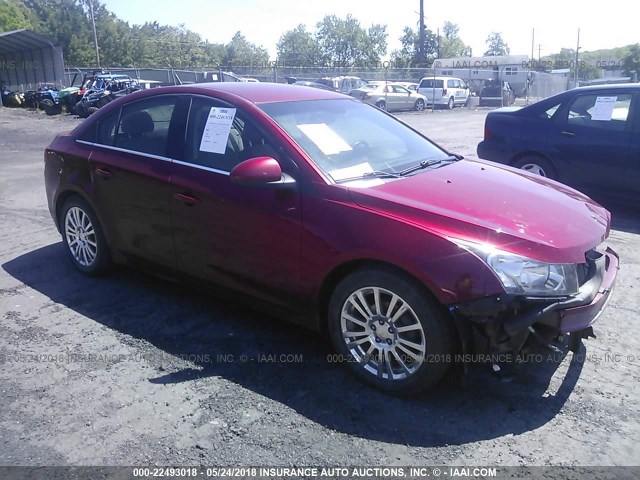 1G1PK5SC9C7287744 - 2012 CHEVROLET CRUZE ECO წითელი ფოტო 1
