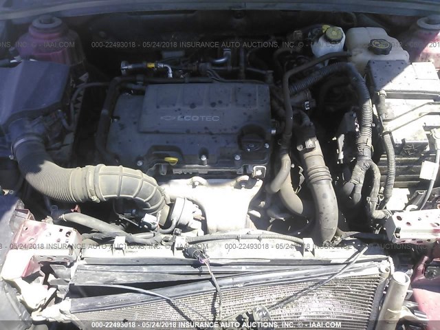 1G1PK5SC9C7287744 - 2012 CHEVROLET CRUZE ECO წითელი ფოტო 10