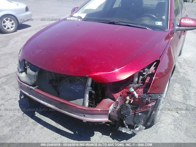 1G1PK5SC9C7287744 - 2012 CHEVROLET CRUZE ECO წითელი ფოტო 6