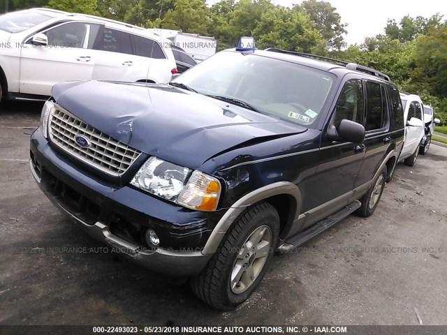 1FMDU74W03UC35634 - 2003 FORD EXPLORER EDDIE BAUER BLUE photo 2