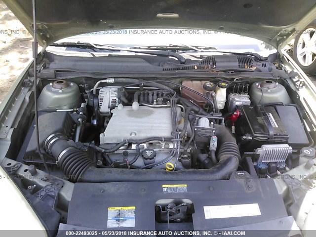 1G1ZT54825F144156 - 2005 CHEVROLET MALIBU LS მწვანე ფოტო 10
