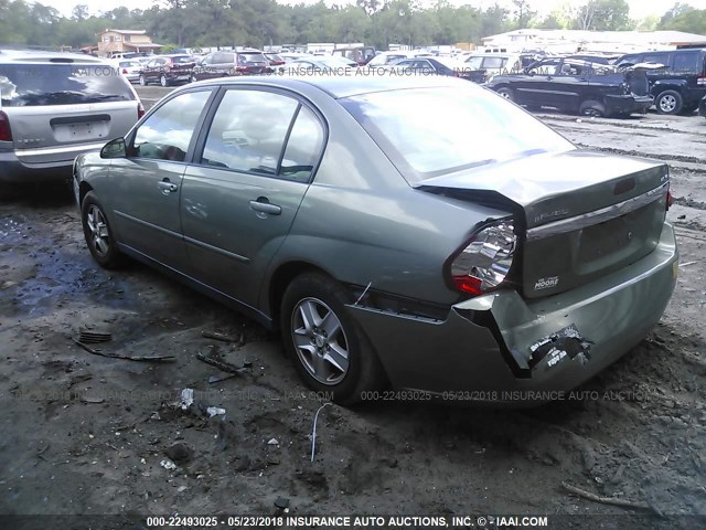 1G1ZT54825F144156 - 2005 CHEVROLET MALIBU LS მწვანე ფოტო 3