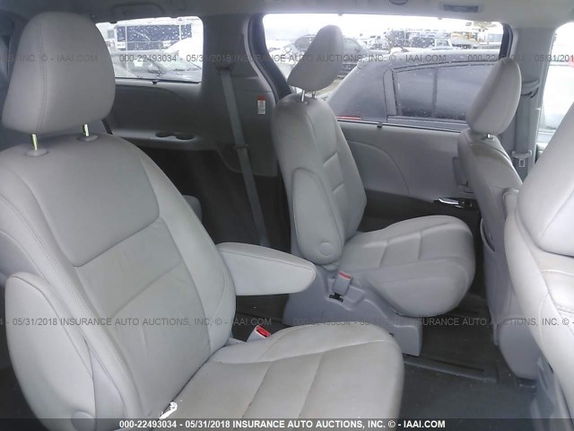 5TDDK3DCXFS122100 - 2015 TOYOTA SIENNA XLE/LIMITED GRAY photo 8