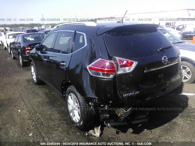 5N1AT2MN4GC758523 - 2016 NISSAN ROGUE S/SL/SV BLACK photo 3