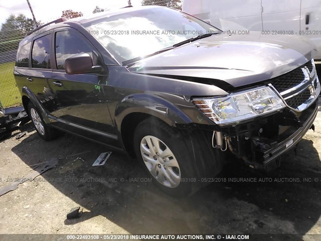 3C4PDCAB5HT538812 - 2017 DODGE JOURNEY SE GRAY photo 1