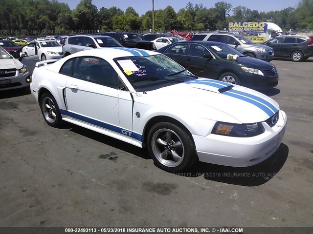 1FAFP42X34F175083 - 2004 FORD MUSTANG GT WHITE photo 1