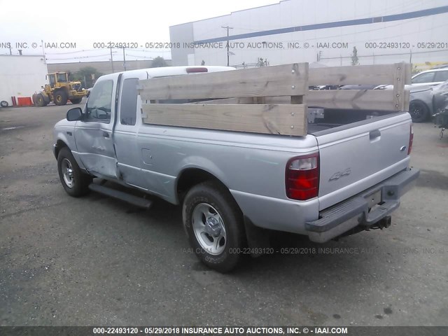 1FTZR45E83TA26809 - 2003 FORD RANGER SUPER CAB SILVER photo 3