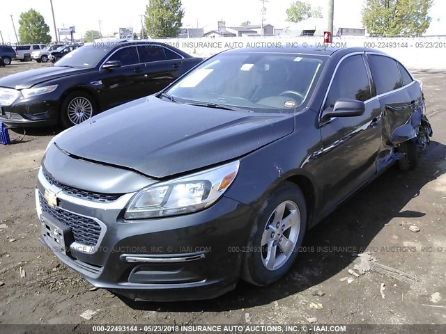 1G11B5SL7FF241362 - 2015 CHEVROLET MALIBU LS GRAY photo 2