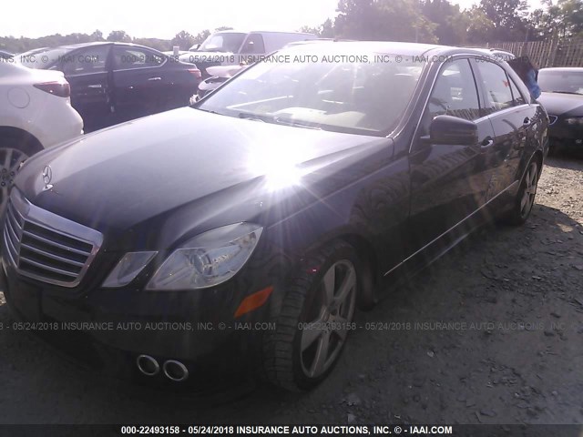 WDDHF8HB2AA116470 - 2010 MERCEDES-BENZ E 350 4MATIC BLACK photo 2