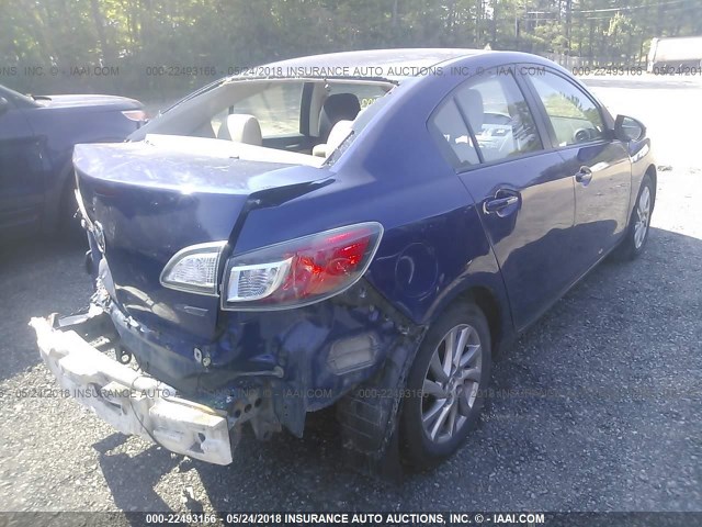 JM1BL1V84C1600121 - 2012 MAZDA 3 I BLUE photo 4