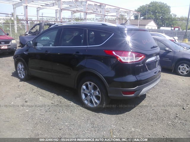 1FMCU9JX0EUB20846 - 2014 FORD ESCAPE TITANIUM BLACK photo 3