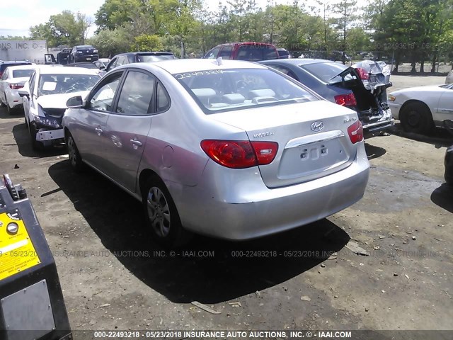 KMHDU4AD3AU846370 - 2010 HYUNDAI ELANTRA BLUE/GLS/SE SILVER photo 3