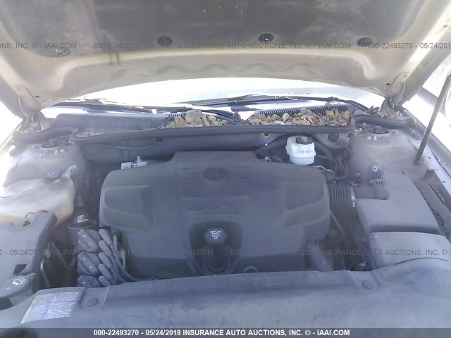 1G4HD57247U120460 - 2007 BUICK LUCERNE CXL GOLD photo 10