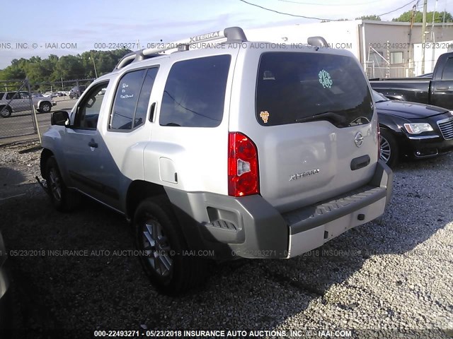 5N1AN0NU4EN806687 - 2014 NISSAN XTERRA X/S/PRO-4X SILVER photo 3