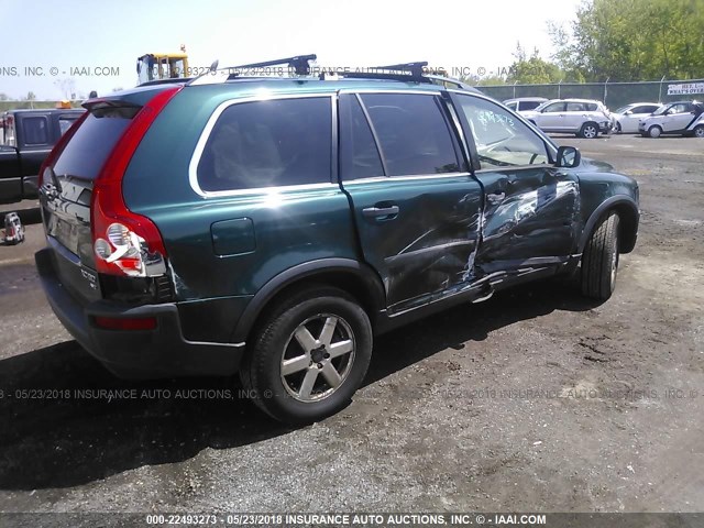 YV1CZ59H941067960 - 2004 VOLVO XC90 GREEN photo 4