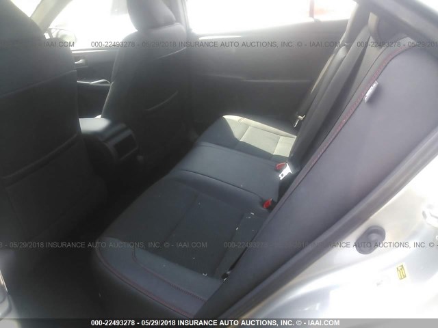 4T1BF1FK4HU298526 - 2017 TOYOTA CAMRY LE/XLE/SE/XSE SILVER photo 8