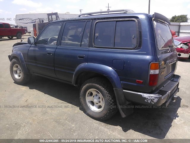 JT3HJ85J2T0128930 - 1996 TOYOTA LAND CRUISER HJ85 BLUE photo 3