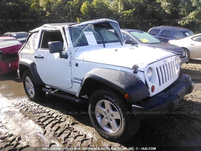 1C4AJWAG4CL253647 - 2012 JEEP WRANGLER SPORT 白色 照片 1
