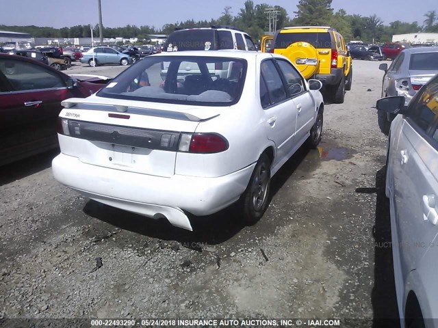 3N1BB41D1XL001671 - 1999 NISSAN SENTRA SE WHITE photo 4