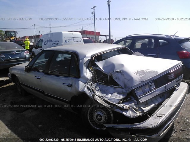 1G4HP53L4NH545351 - 1992 BUICK LESABRE CUSTOM SILVER photo 3