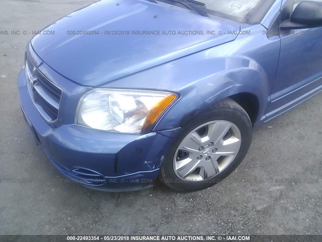 1B3HB48B47D314510 - 2007 DODGE CALIBER SXT BLUE photo 6