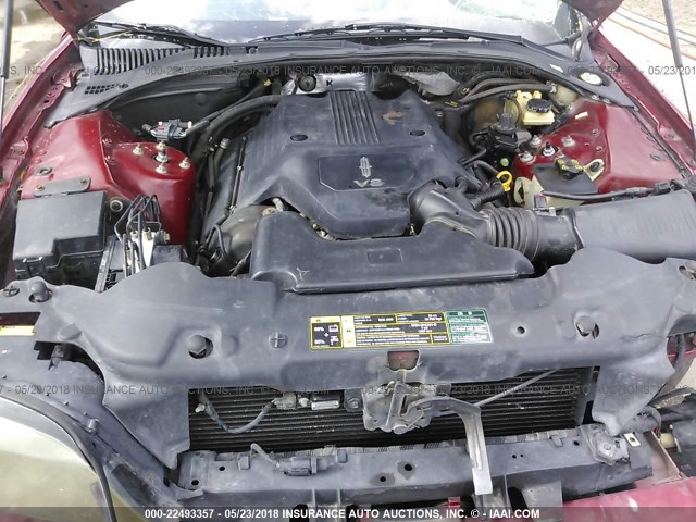 1LNHM87A45Y648031 - 2005 LINCOLN LS RED photo 10