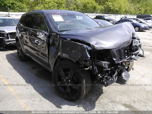 1C4RJFCG1GC376523 - 2016 JEEP GRAND CHEROKEE OVERLAND GRAY photo 1