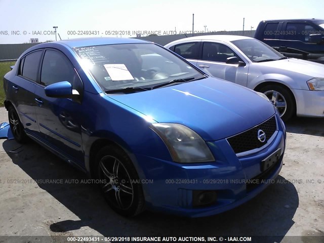 3N1BB61E28L652488 - 2008 NISSAN SENTRA SE-R BLUE photo 1