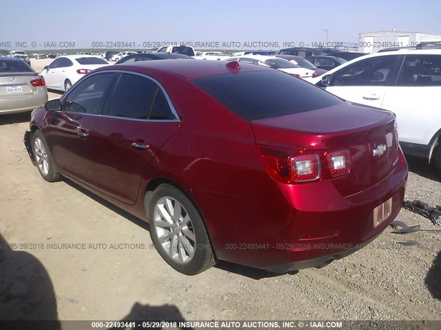 1G11H5SA5DF273642 - 2013 CHEVROLET MALIBU LTZ 红色 照片 3