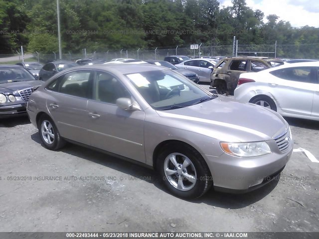 KMHFC46F36A136917 - 2006 HYUNDAI AZERA SE/LIMITED GOLD photo 1