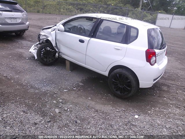 KL1TD6DE8BB154481 - 2011 CHEVROLET AVEO LS/LT 白色 照片 3