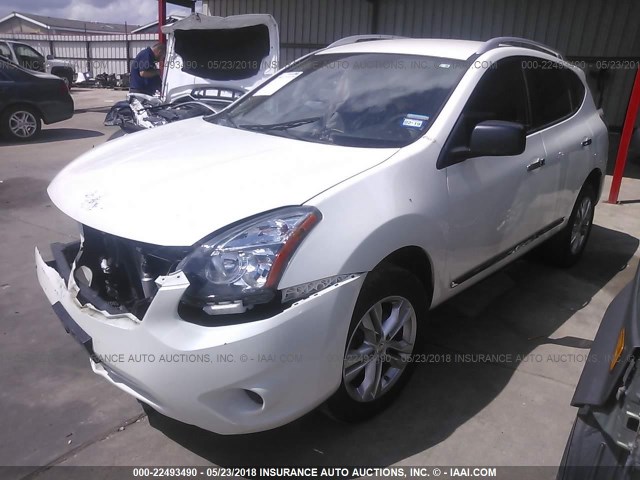 JN8AS5MT6FW664040 - 2015 NISSAN ROGUE SELECT S WHITE photo 2