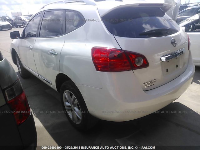 JN8AS5MT6FW664040 - 2015 NISSAN ROGUE SELECT S WHITE photo 3