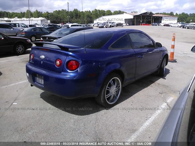 1G1AK15FX77202761 - 2007 CHEVROLET COBALT LS BLUE photo 4