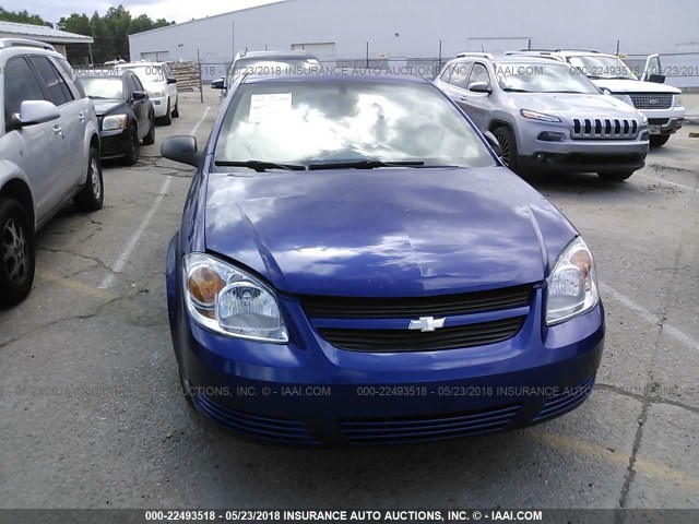 1G1AK15FX77202761 - 2007 CHEVROLET COBALT LS BLUE photo 6