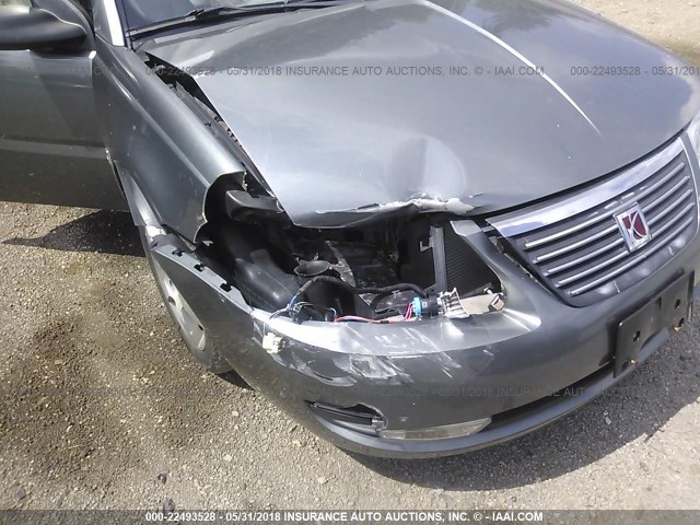1G8AL58F96Z192907 - 2006 SATURN ION LEVEL 3 GRAY photo 6
