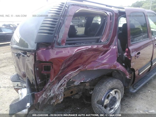 1GNEK13T51J272106 - 2001 CHEVROLET TAHOE K1500 MAROON photo 6