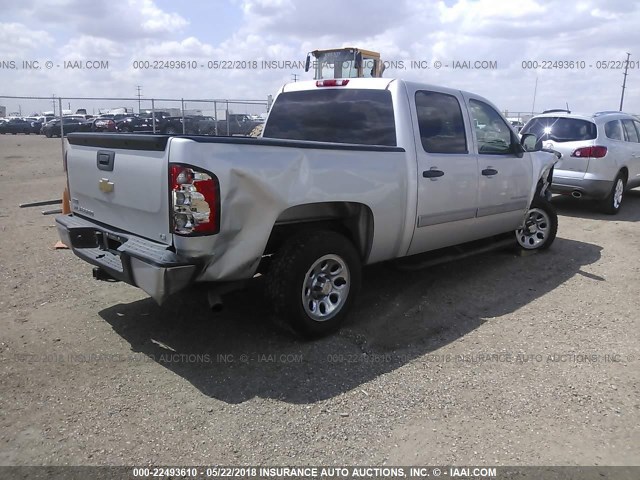 3GCPCREA4BG353612 - 2011 CHEVROLET SILVERADO C1500  LS SILVER photo 4