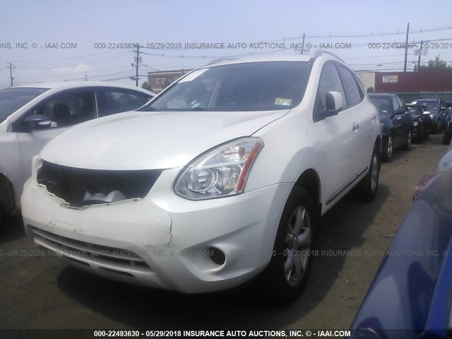 JN8AS5MV4BW302039 - 2011 NISSAN ROGUE S/SV/KROM WHITE photo 2