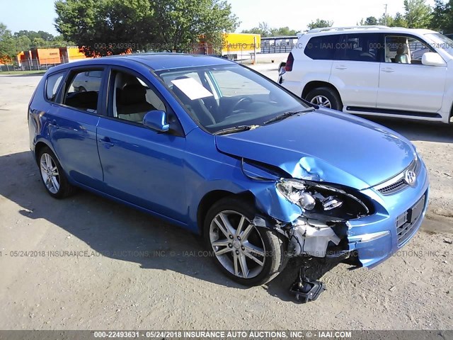 KMHDC86E89U040791 - 2009 HYUNDAI ELANTRA TOURING  BLUE photo 1