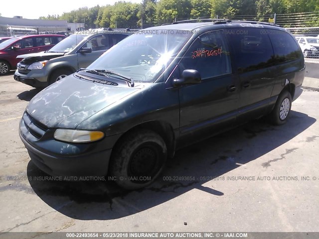 2B4GP2432TR716643 - 1996 DODGE GRAND CARAVAN  GREEN photo 2